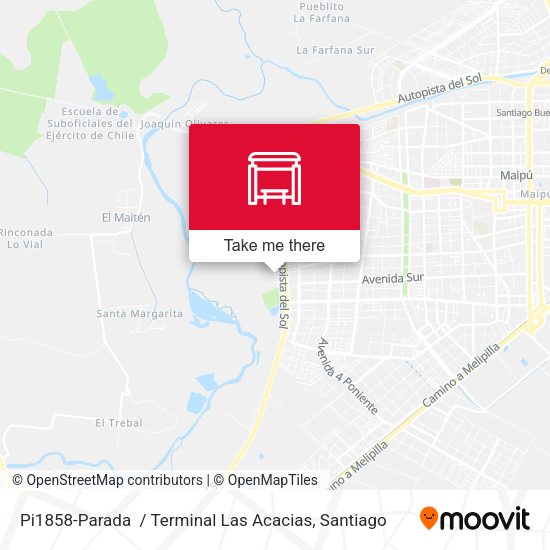 Mapa de Pi1858-Parada  / Terminal   Las Acacias