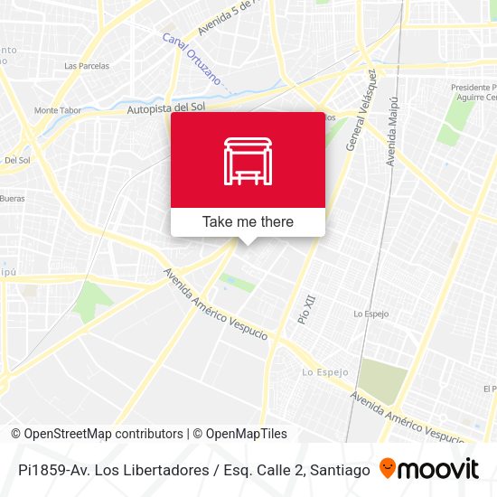 Mapa de Pi1859-Av. Los Libertadores / Esq. Calle 2