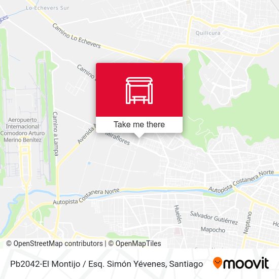 Pb2042-El Montijo / Esq. Simón Yévenes map