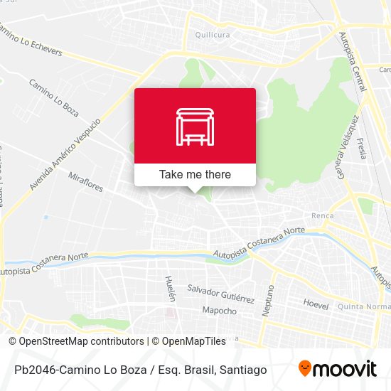 Mapa de Pb2046-Camino Lo Boza / Esq. Brasil