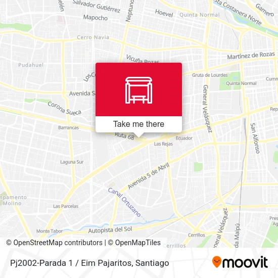 Pj2002-Parada 1 / Eim Pajaritos map