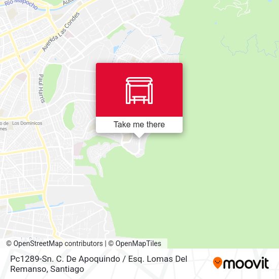 Mapa de Pc1289-Sn. C. De Apoquindo / Esq. Lomas Del Remanso