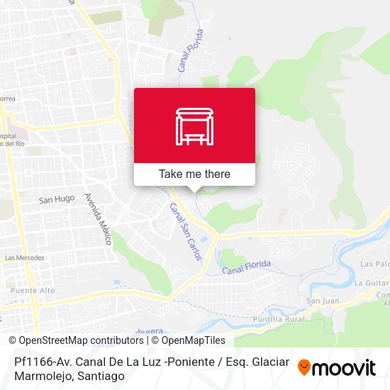 Pf1166-Av. Canal De La Luz -Poniente / Esq. Glaciar Marmolejo map