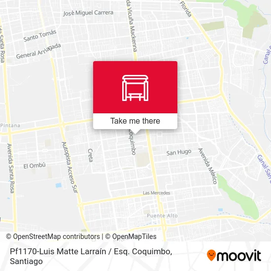 Pf1170-Luis Matte Larraín / Esq. Coquimbo map