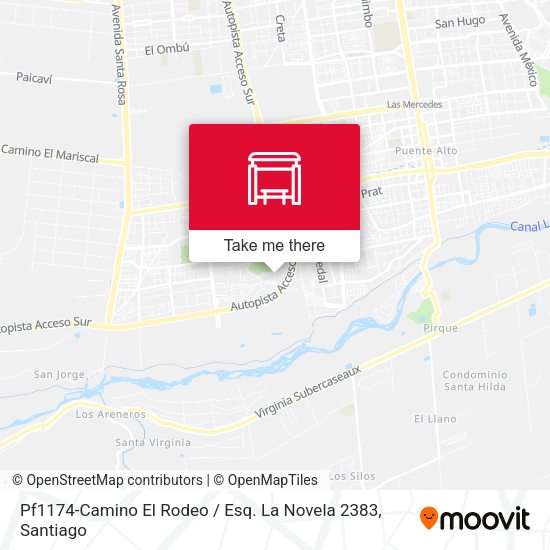 Mapa de Pf1174-Camino El Rodeo / Esq. La Novela 2383