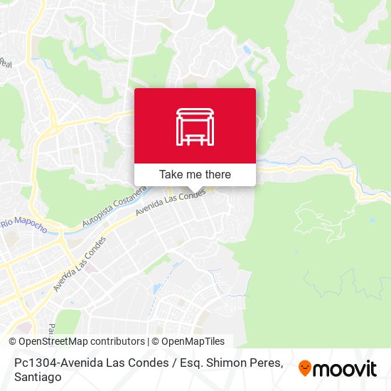 Pc1304-Avenida Las Condes / Esq. Shimon Peres map