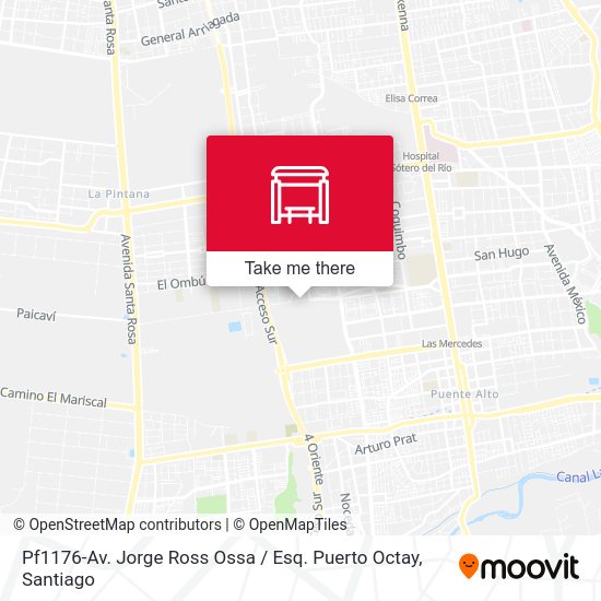 Pf1176-Av. Jorge Ross Ossa / Esq. Puerto Octay map