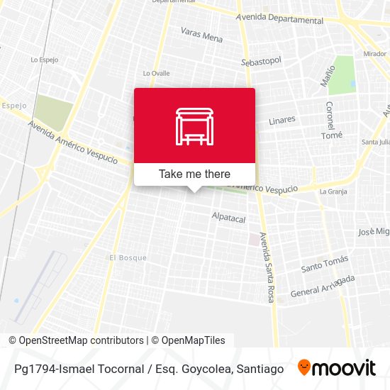 Mapa de Pg1794-Ismael Tocornal / Esq. Goycolea