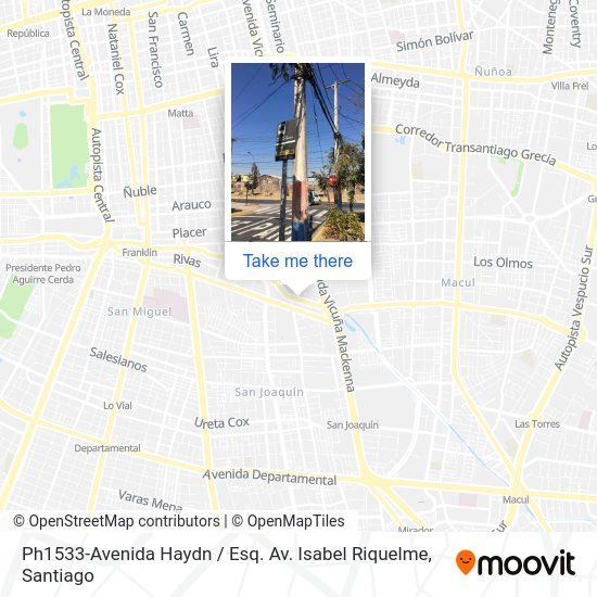 Ph1533-Avenida Haydn / Esq. Av. Isabel Riquelme map