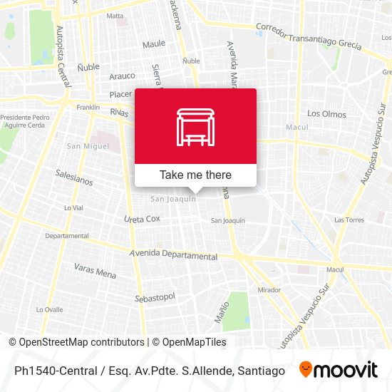 Mapa de Ph1540-Central / Esq. Av.Pdte. S.Allende