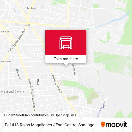 Pe1418-Rojas Magallanes / Esq. Centro map