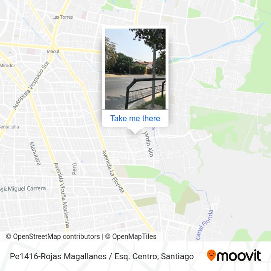 Pe1416-Rojas Magallanes / Esq. Centro map