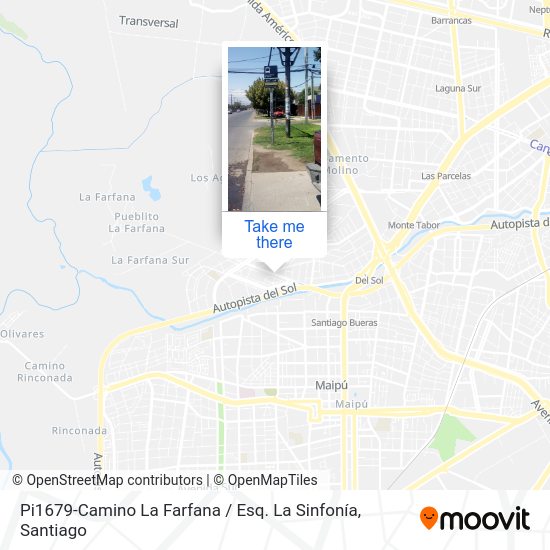 Pi1679-Camino La Farfana / Esq. La Sinfonía map