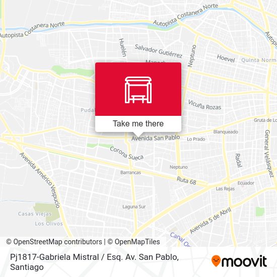 Pj1817-Gabriela Mistral / Esq. Av. San Pablo map