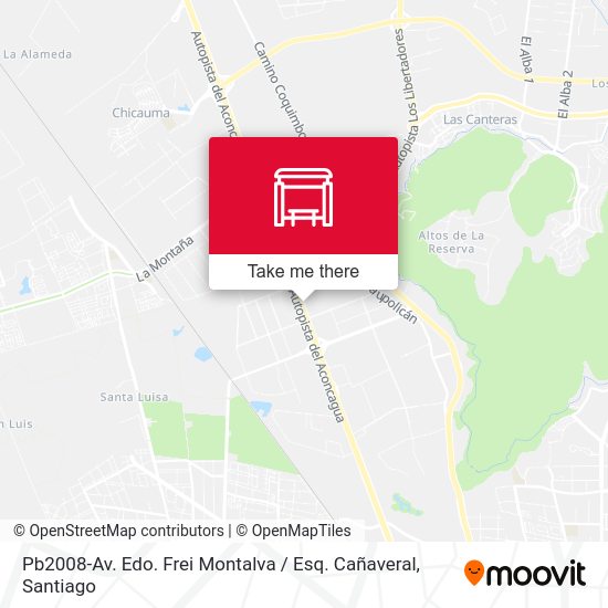 Pb2008-Av. Edo. Frei Montalva / Esq. Cañaveral map