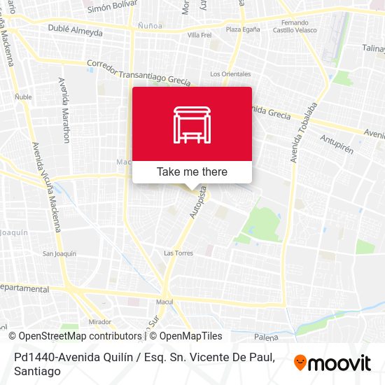 Pd1440-Avenida Quilín / Esq. Sn. Vicente De Paul map