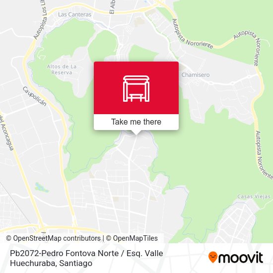 Pb2072-Pedro Fontova Norte / Esq. Valle Huechuraba map