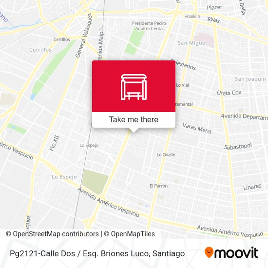 Mapa de Pg2121-Calle Dos / Esq. Briones Luco