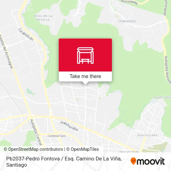 Pb2037-Pedro Fontova / Esq. Camino De La Viña map