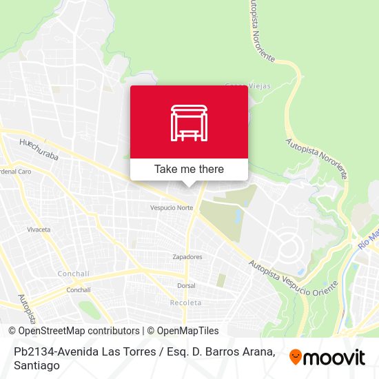 Mapa de Pb2134-Avenida Las Torres / Esq. D. Barros Arana