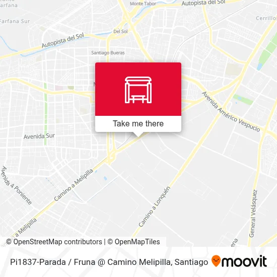 Pi1837-Parada  / Fruna @ Camino Melipilla map