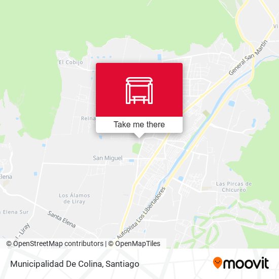 Mapa de Municipalidad De Colina
