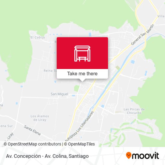 Av. Concepción - Av. Colina map