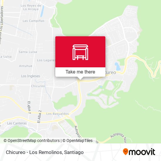 Chicureo - Los Remolinos map