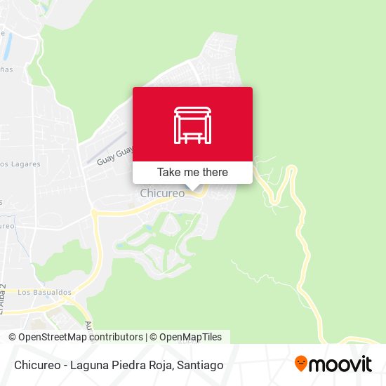 Chicureo - Laguna Piedra Roja map