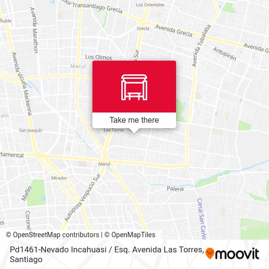 Pd1461-Nevado Incahuasi / Esq. Avenida Las Torres map