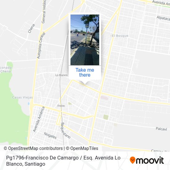 Pg1796-Francisco De Camargo / Esq. Avenida Lo Blanco map