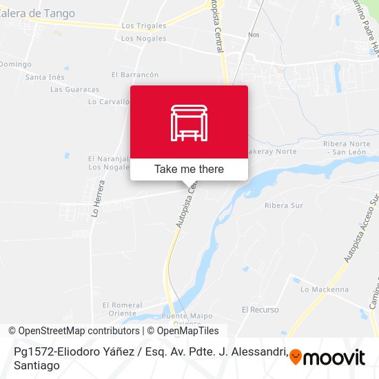 Mapa de Pg1572-Eliodoro Yáñez / Esq. Av. Pdte. J. Alessandri