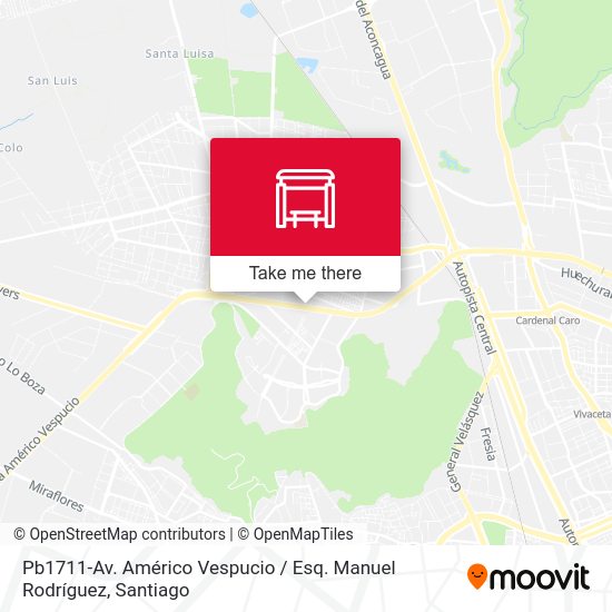 Pb1711-Av. Américo Vespucio / Esq. Manuel Rodríguez map