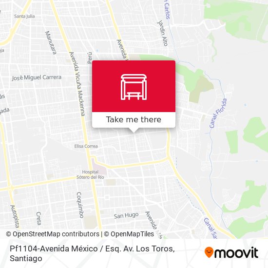 Pf1104-Avenida México / Esq. Av. Los Toros map