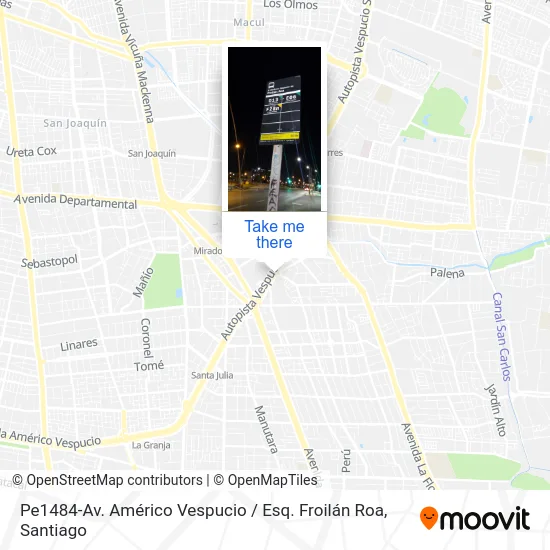 Pe1484-Av. Américo Vespucio / Esq. Froilán Roa map