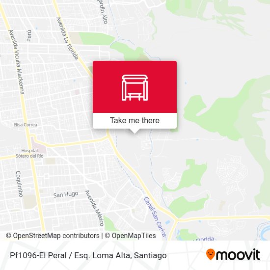 Pf1096-El Peral / Esq. Loma Alta map