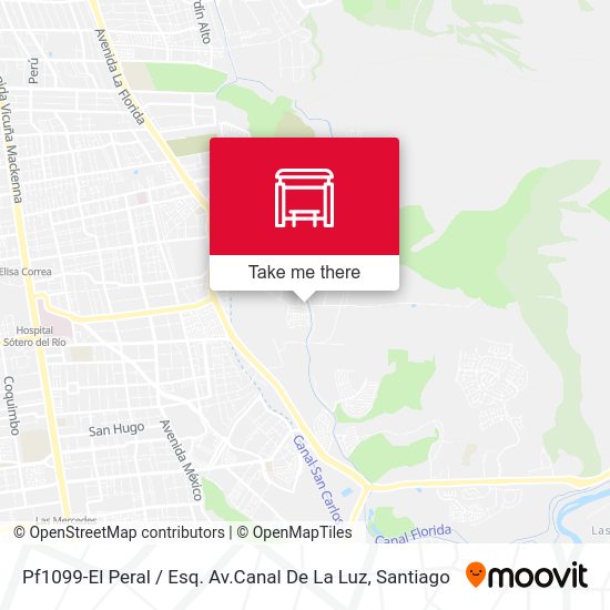 Mapa de Pf1099-El Peral / Esq. Av.Canal De La Luz