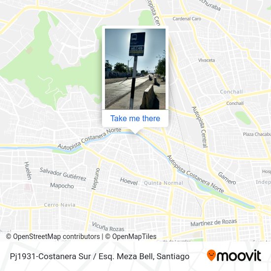 Pj1931-Costanera Sur / Esq. Meza Bell map