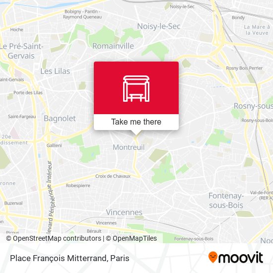 Place François Mitterrand map