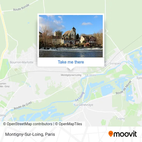 Montigny-Sur-Loing map