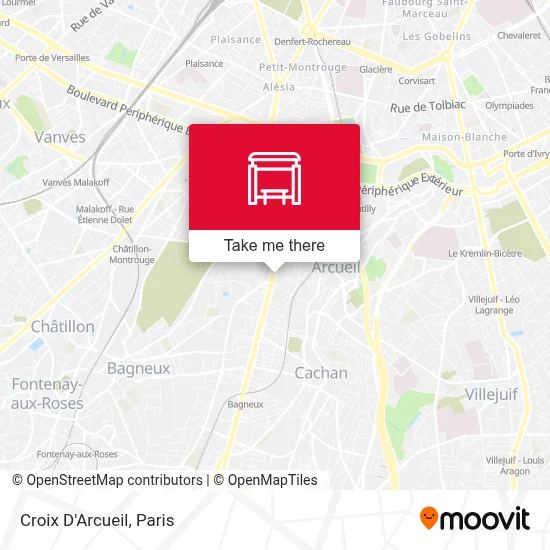 Croix D'Arcueil map