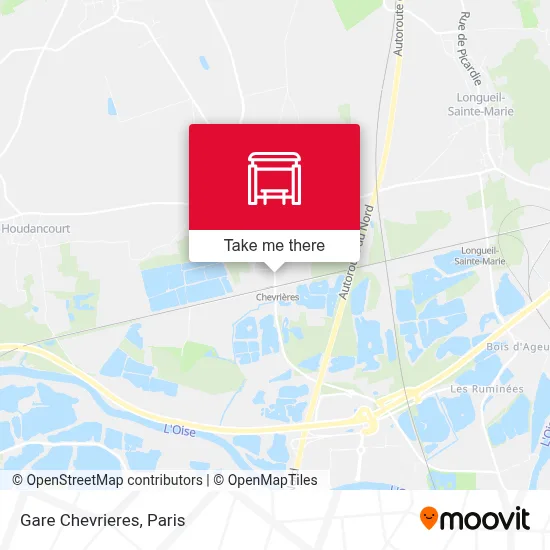 Gare Chevrieres map