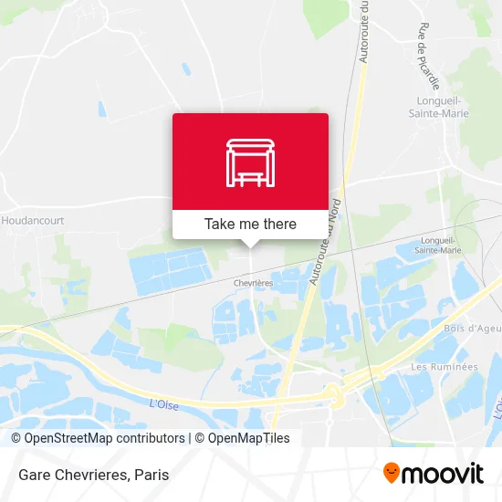 Gare Chevrieres map