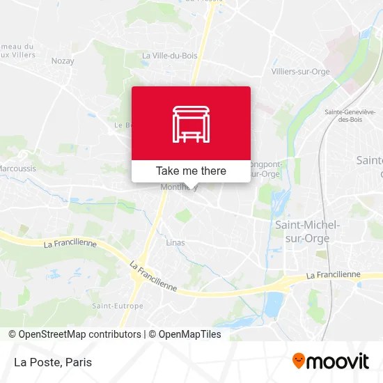 La Poste map