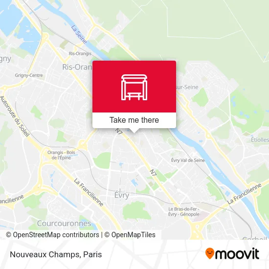 Nouveaux Champs map