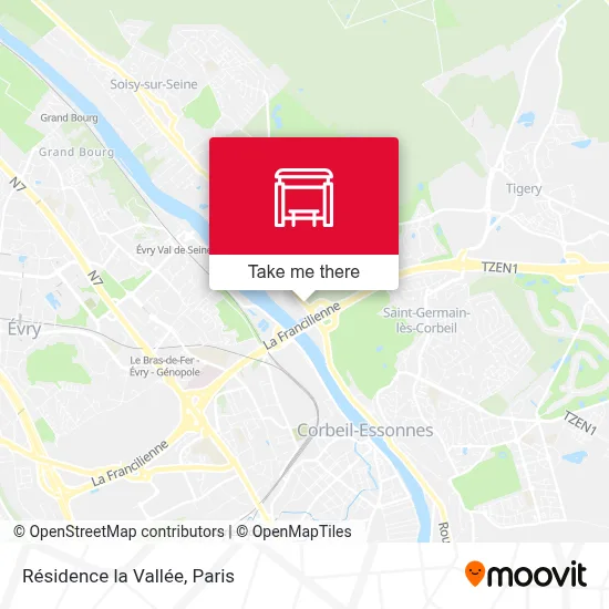 Résidence la Vallée map