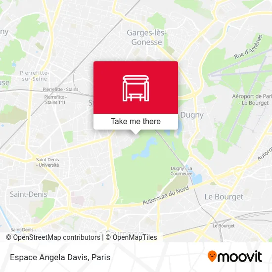 Espace Angela Davis map