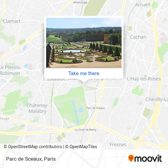 Parc de Sceaux map