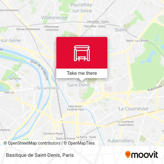 Basilique de Saint-Denis map