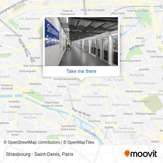 Strasbourg - Saint-Denis map